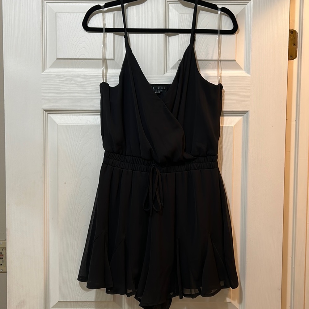 Black Silky Romper
